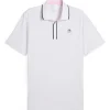 x AP Tipped Jacquard Polo White Glow