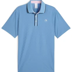 x AP Tipped Jacquard Polo Zen Blue
