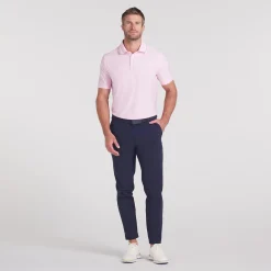 x AP Tipped Jacquard Polo Pale Pink