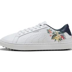 x PTC Clyde Golf Shoes Puma White/Deep Navy/Red Fire